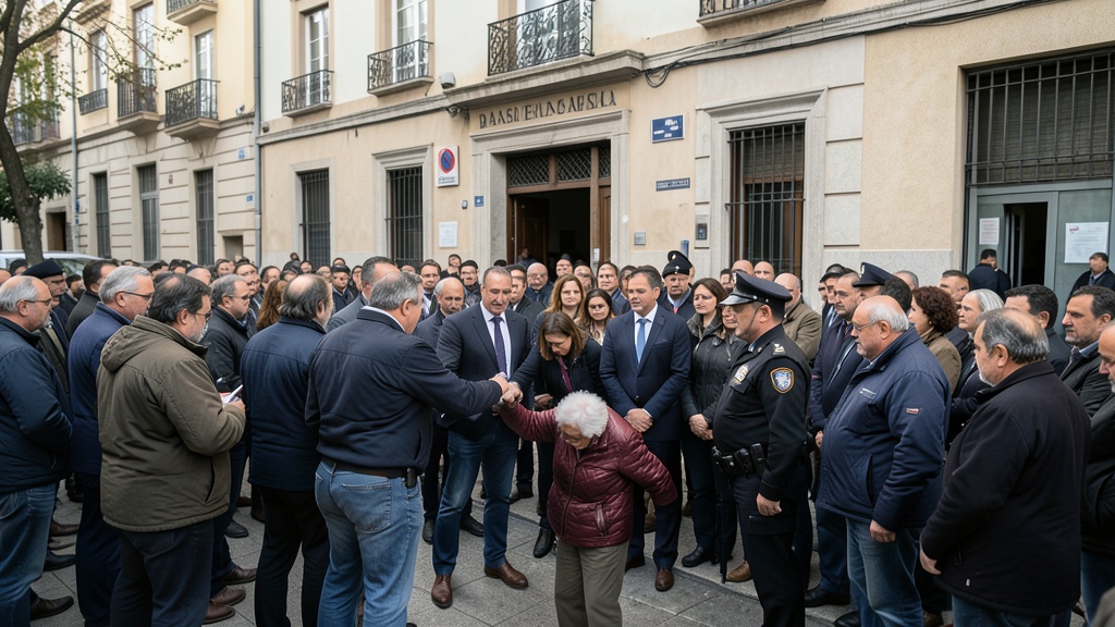 Protestas en España tras desalojo de mujer de 87 años