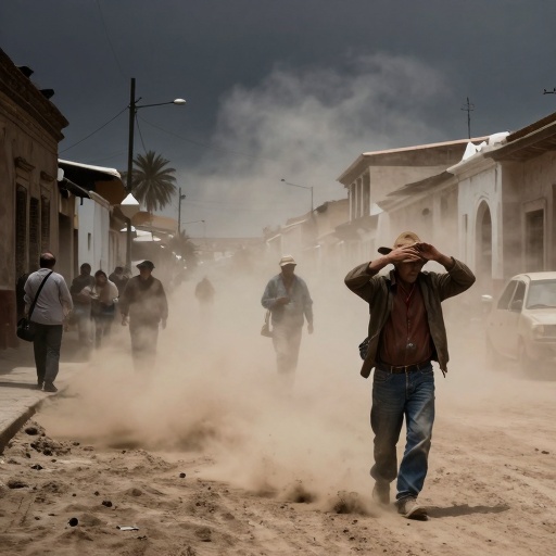Tacna enfrenta vientos fuertes que elevan polvo y arena hasta 30 km/h